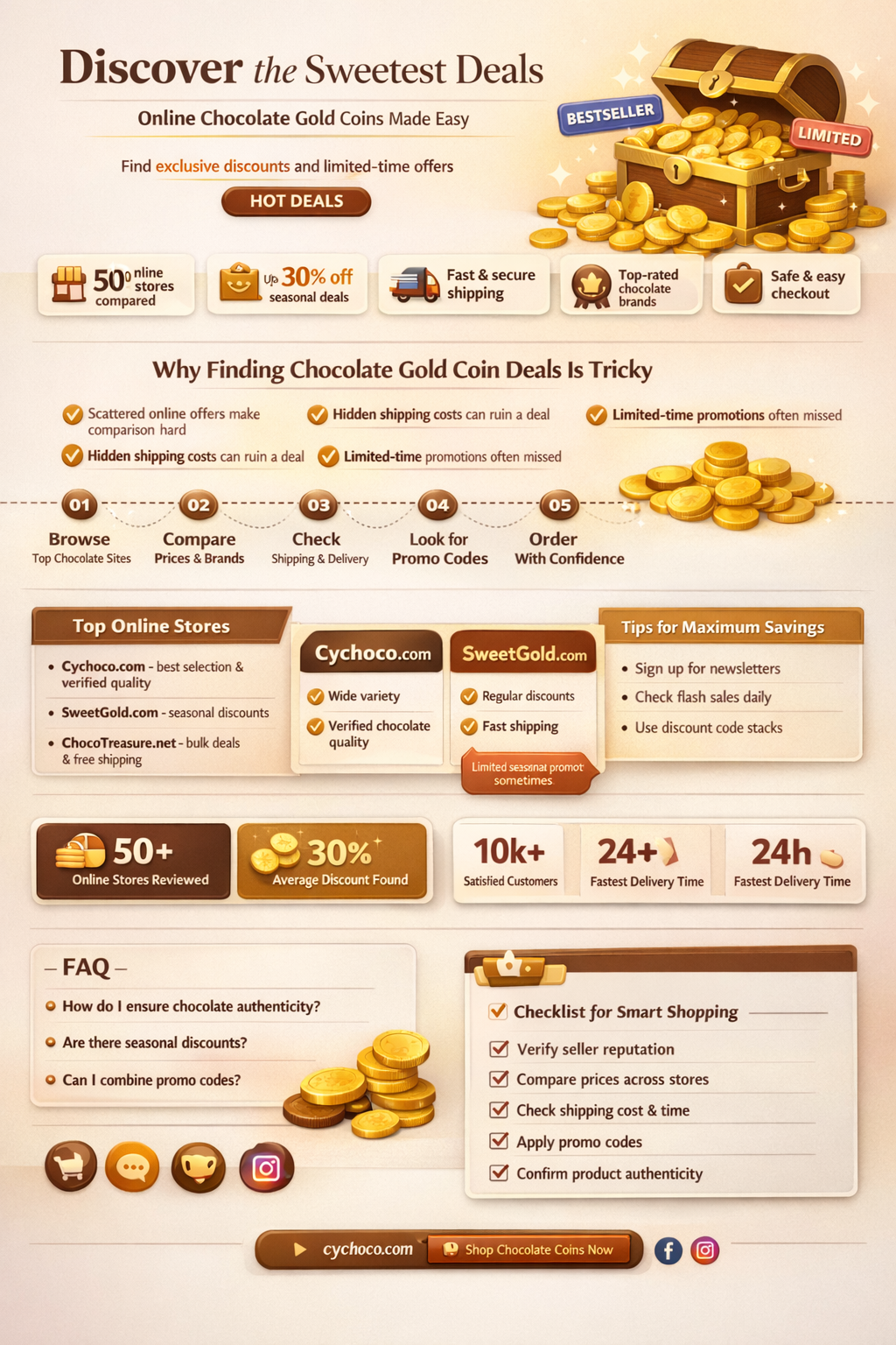 where to buy chocolate gold coins
