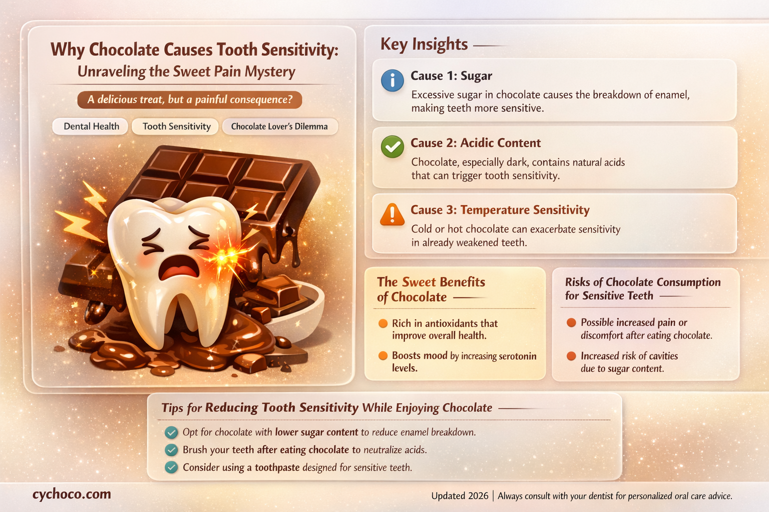 why does chocolate make my teeth hurt