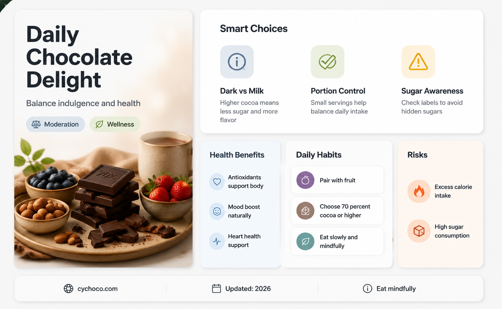 how much 70 chocolate per day
