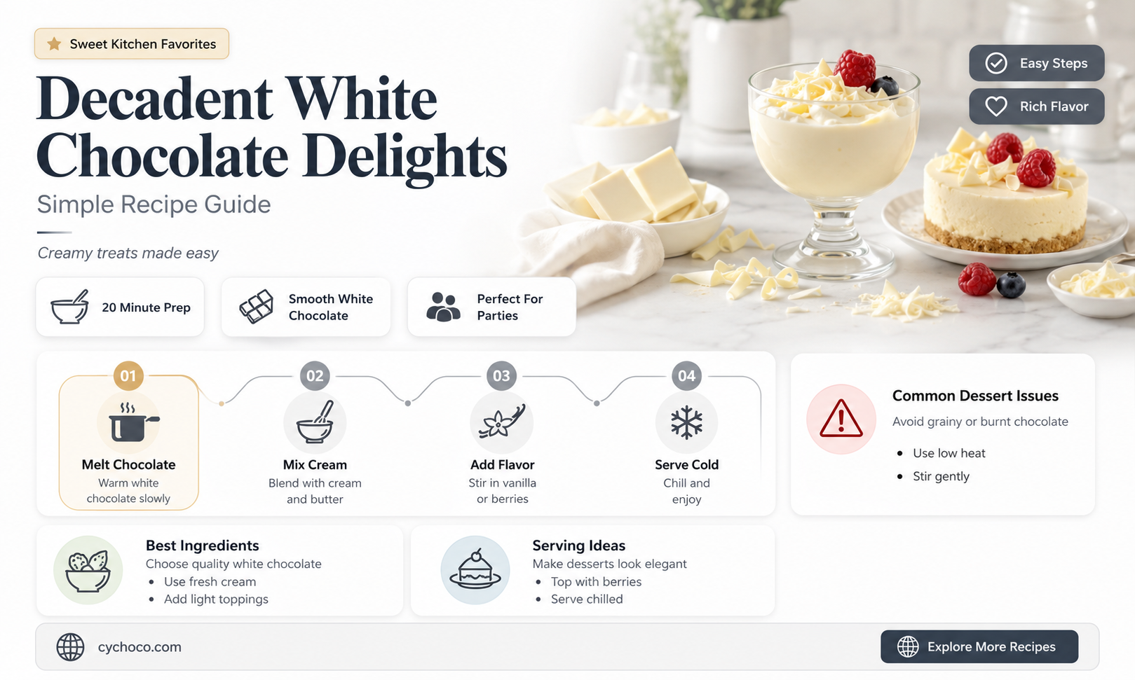 how to make white chocolate recipe