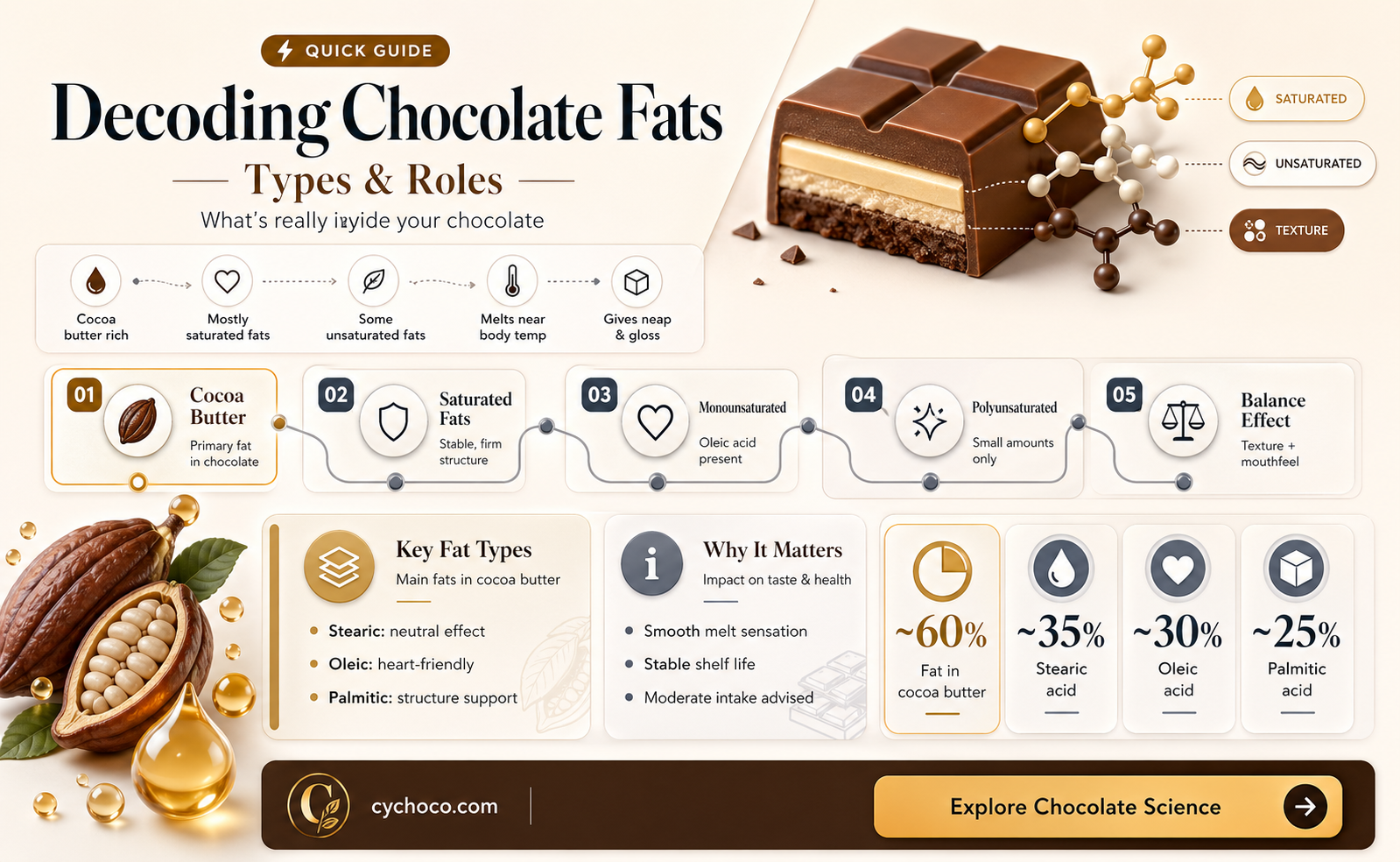 does chocolate have bad fat