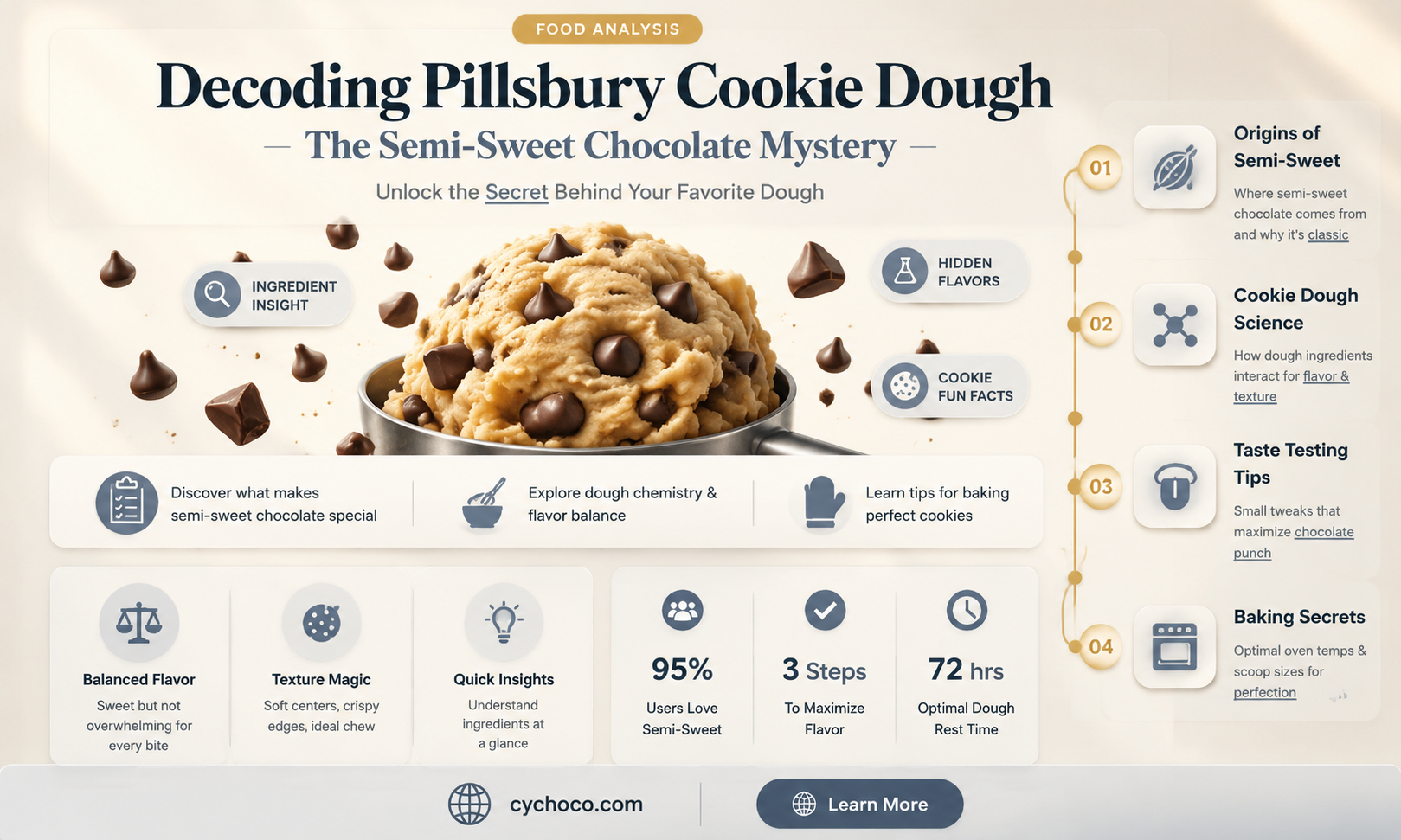does pillsbury cookie dough use semi sweet chocolate