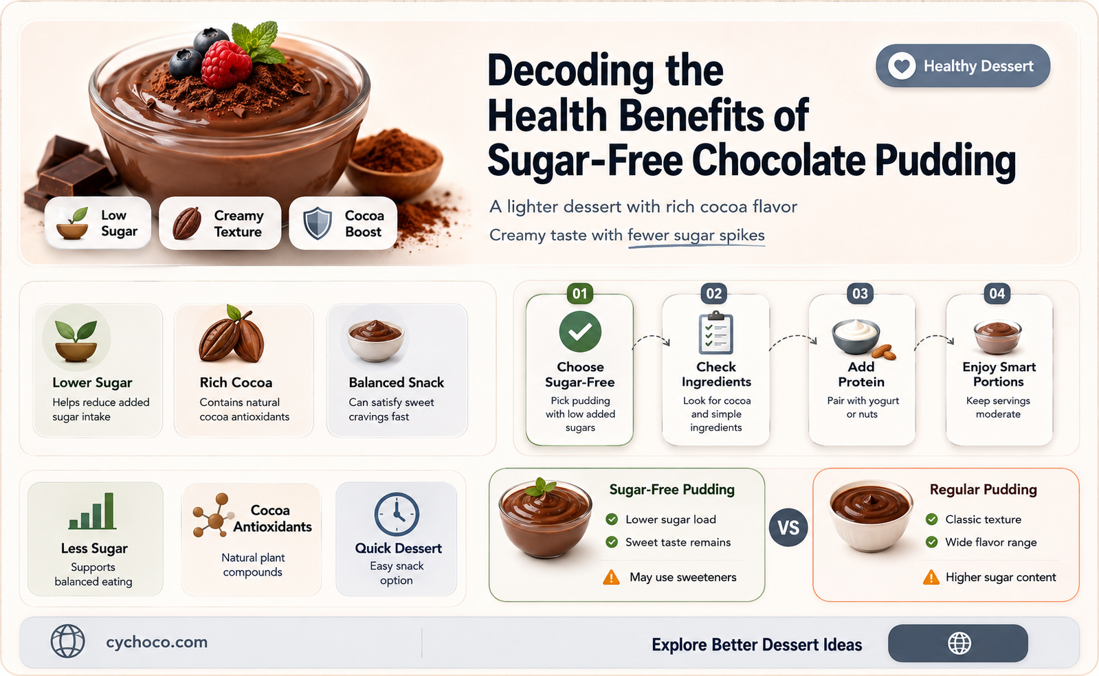 is sugar free chocolate pudding good for you