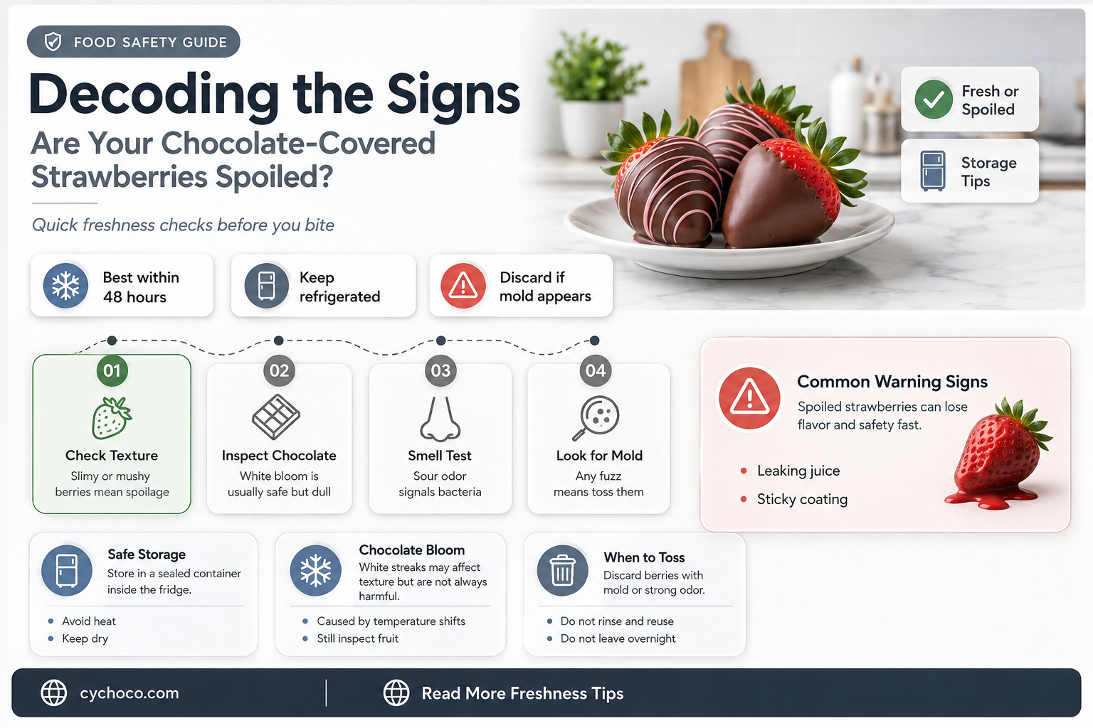 how to know if chocolate covered strawberries are bad