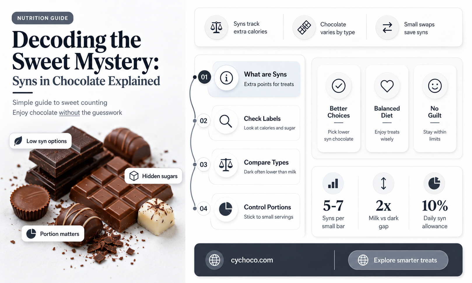 how many syns are there in chocolate