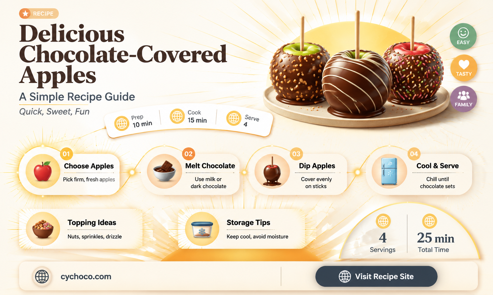 how do you make chocolate covered apples