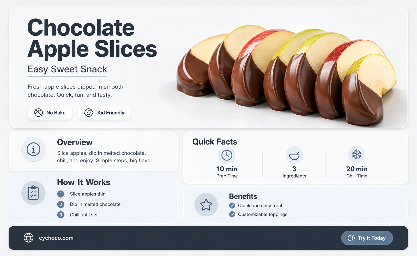 how to make chocolate covered apple slices