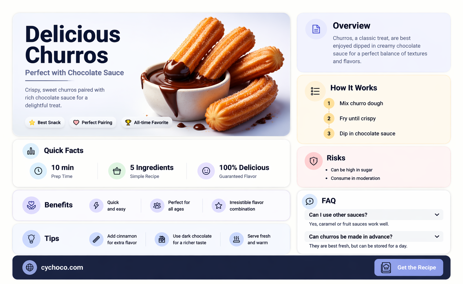 are churros eaten with chocolate