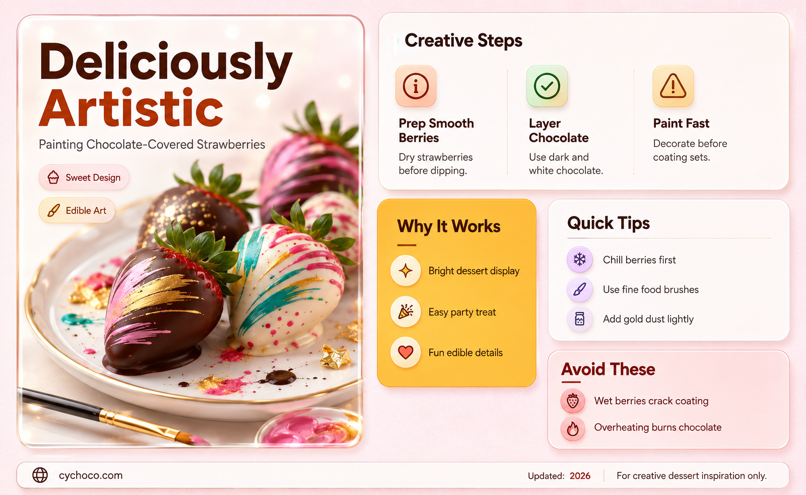how to paint chocolate covered strawberries
