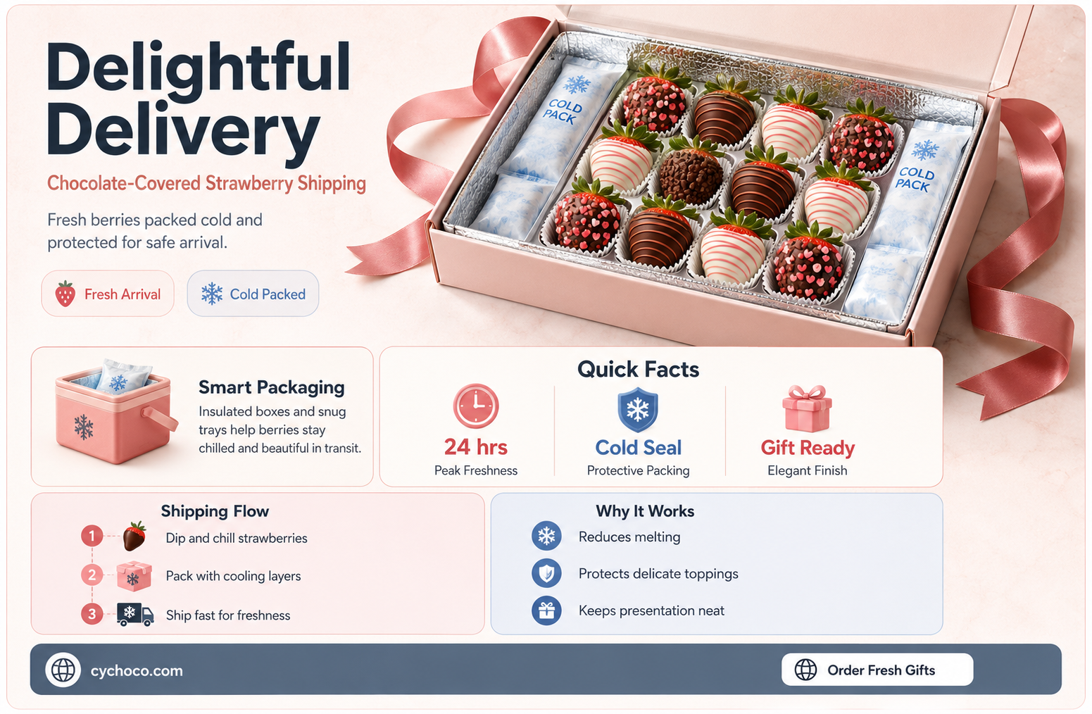 how to package and ship chocolate covered strawberries