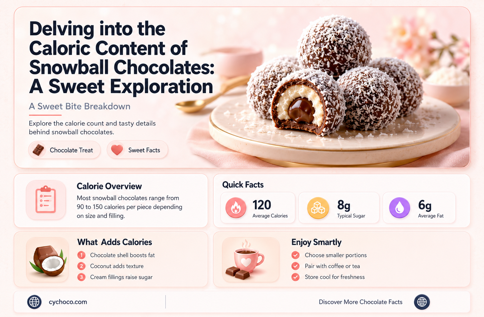 how many calories in a snowball chocolate