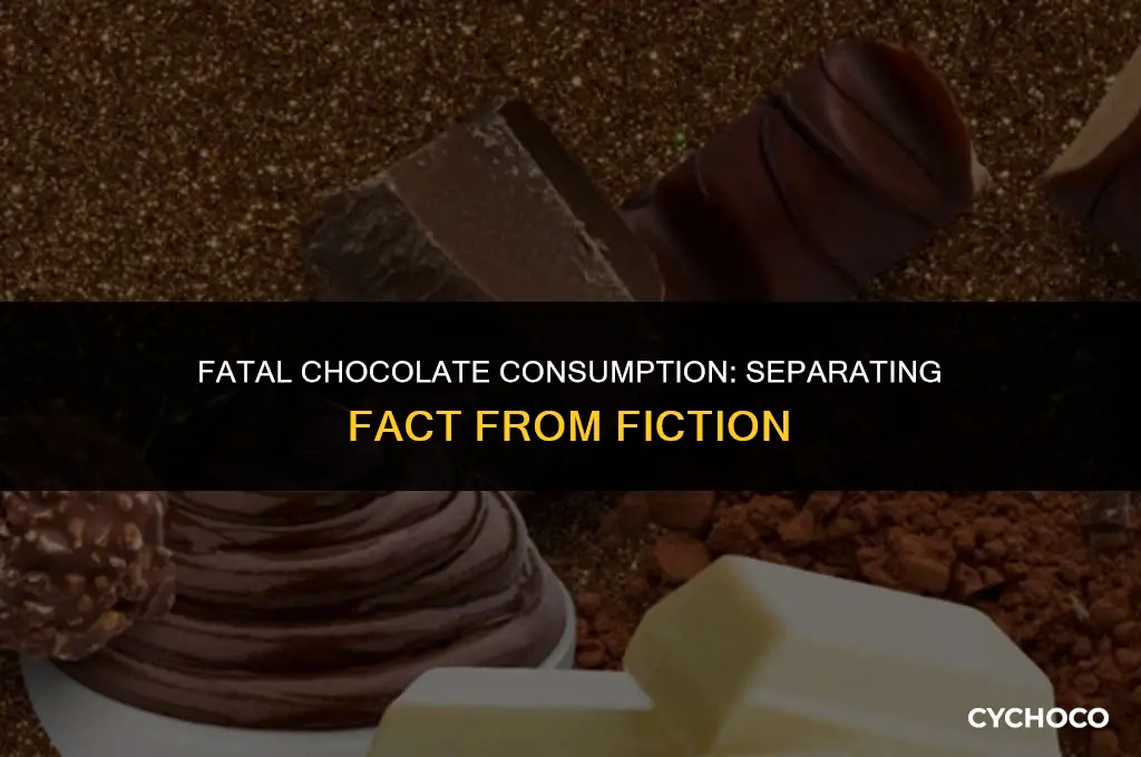 did anyone die by eating chocolate