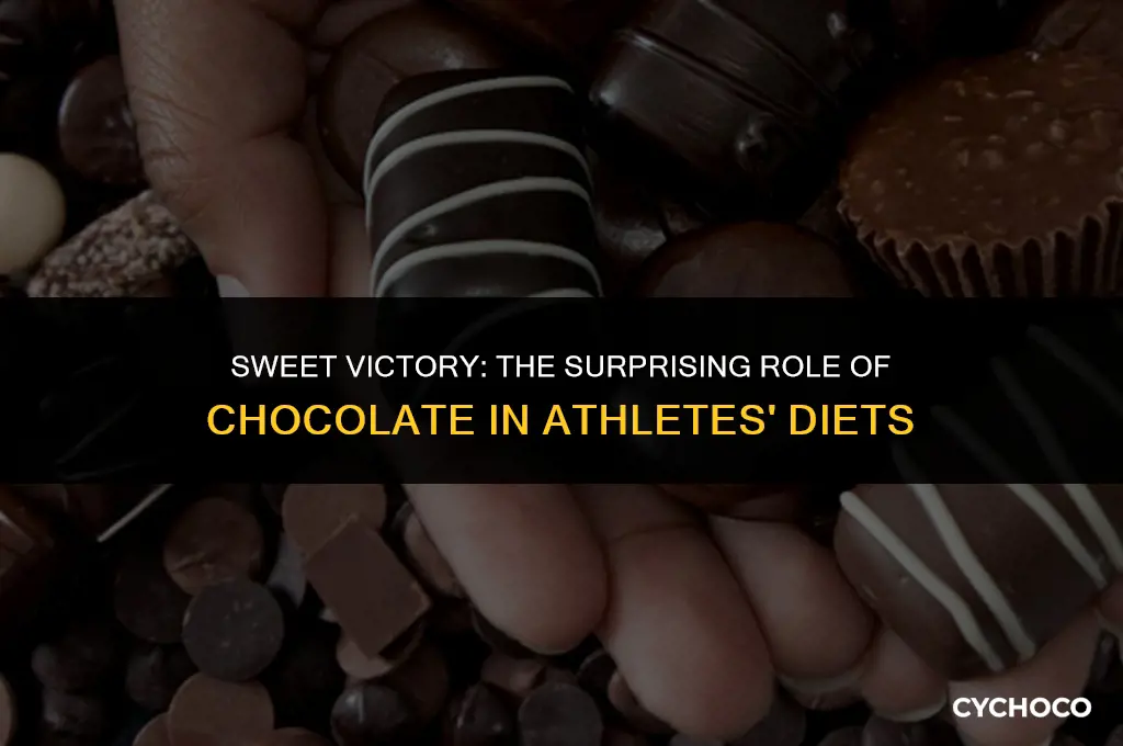 do athletes eat chocolate