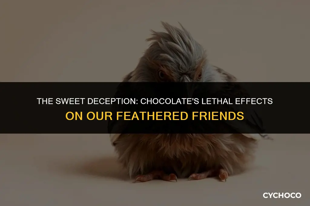 do birds die when they eat chocolate