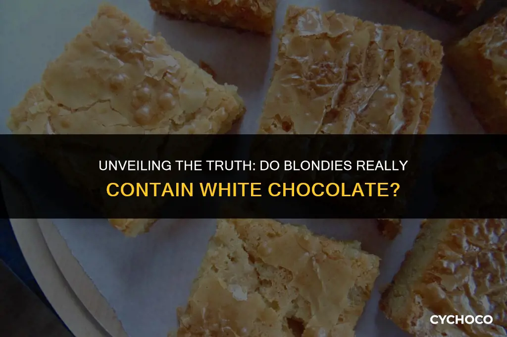 do blondies have white chocolate in them