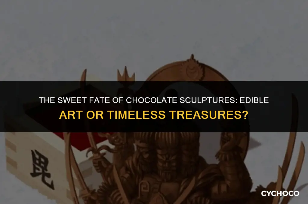 do chocolate sculptures get eaten
