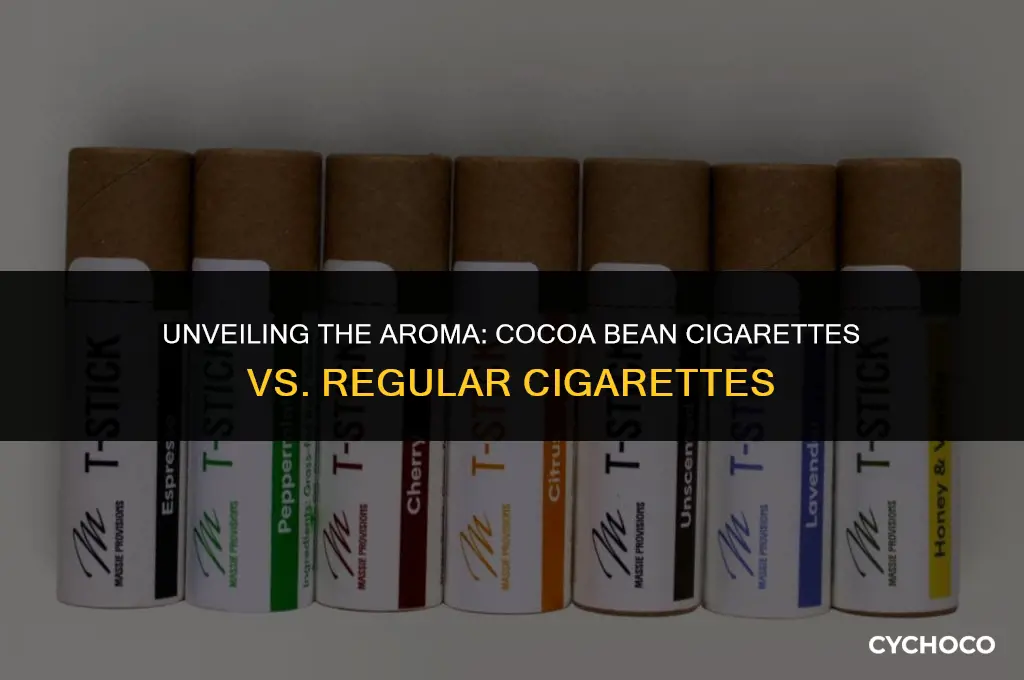 do cocoa bean cigarettes smell like regular cigarettes