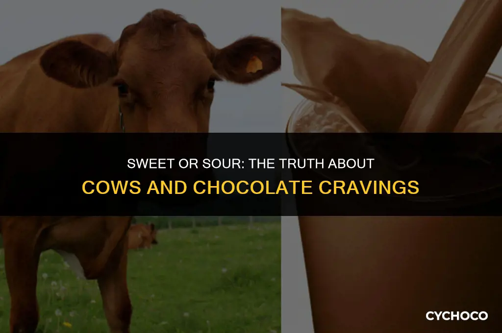 do cows eat chocolate