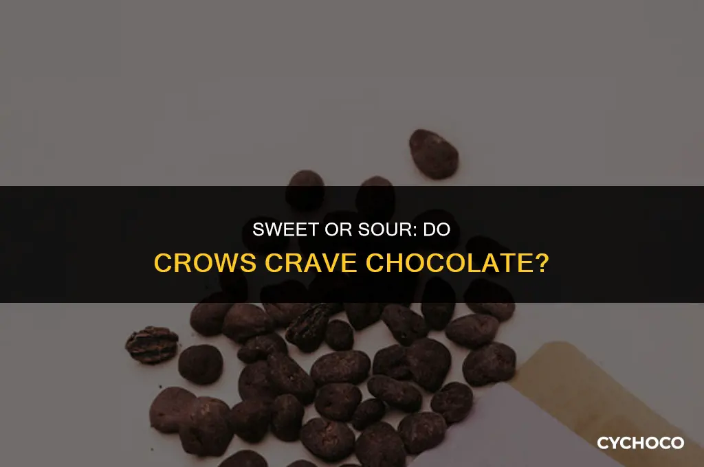do crows eat chocolate