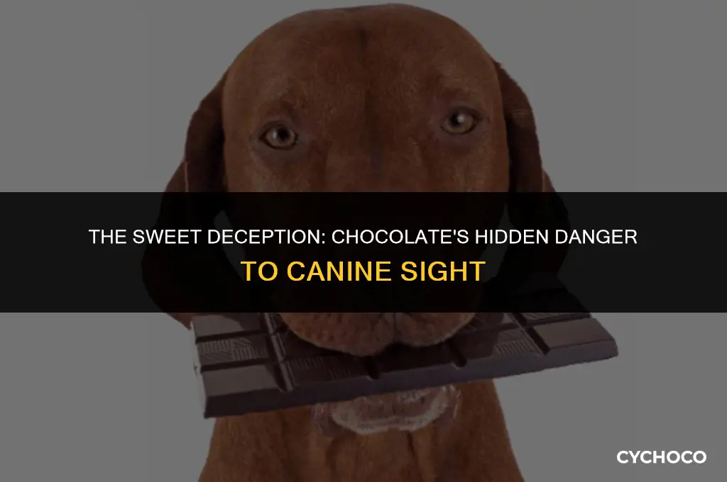 do dogs go blind if they eat chocolate