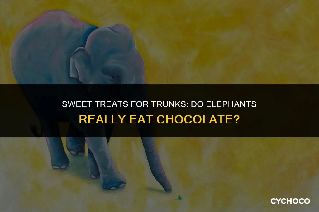 do elephants eat chocolate