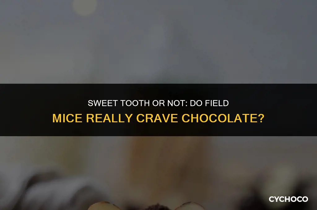 do field mice eat chocolate