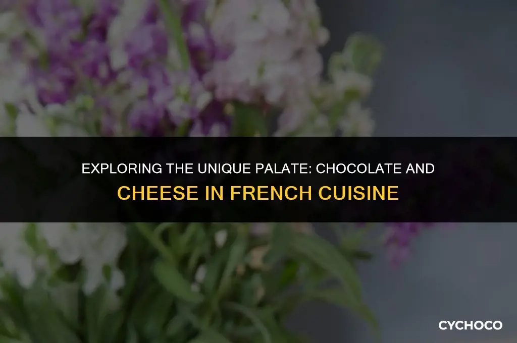 do french people eat chocolate with cheese
