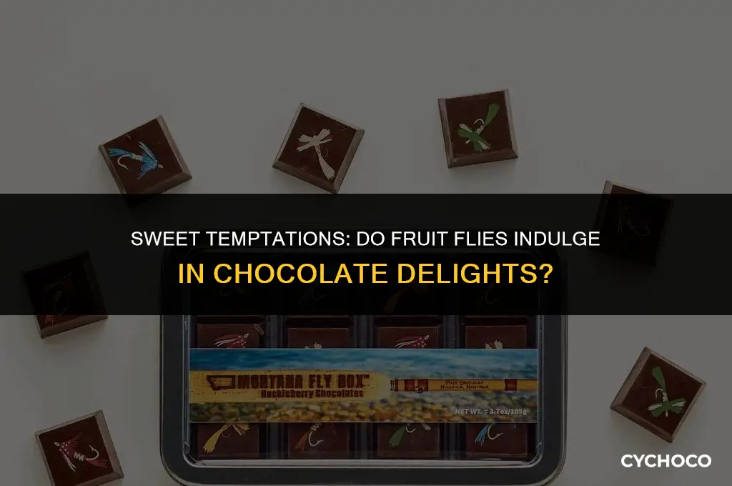 do fruit flies eat chocolate