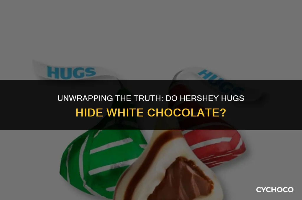do hershey hugs have white chocolate