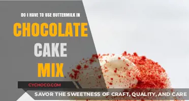 Can I Substitute Buttermilk in Chocolate Cake Mix?