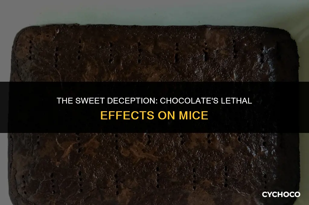 do mice die from eating chocolate
