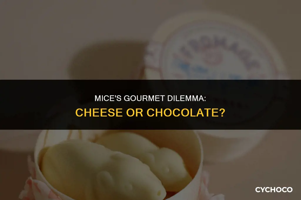 do mice eat cheese or chocolate