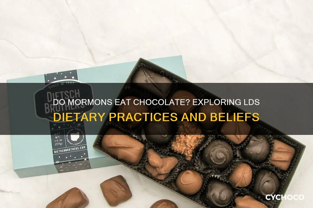 do mormons eat chocolate