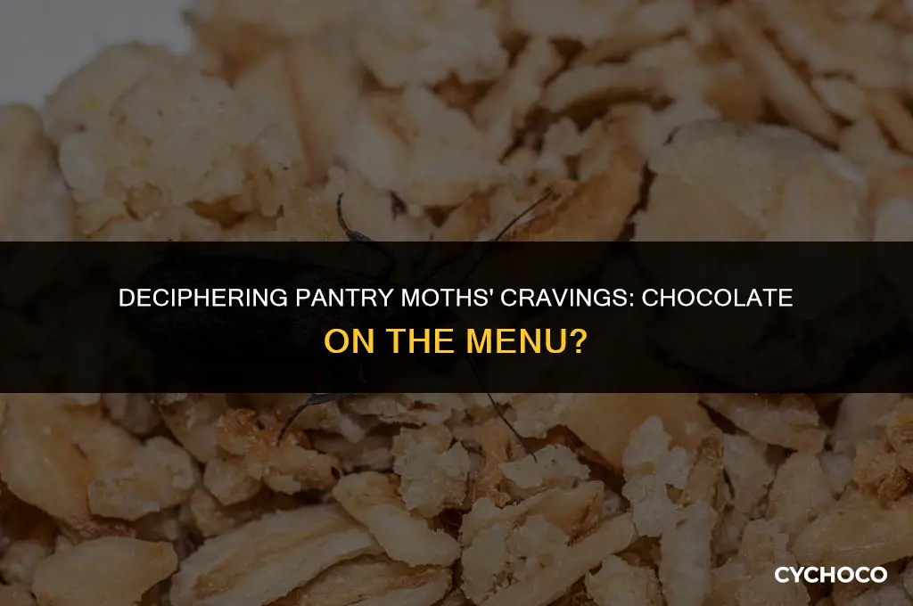 do pantry moths eat chocolate