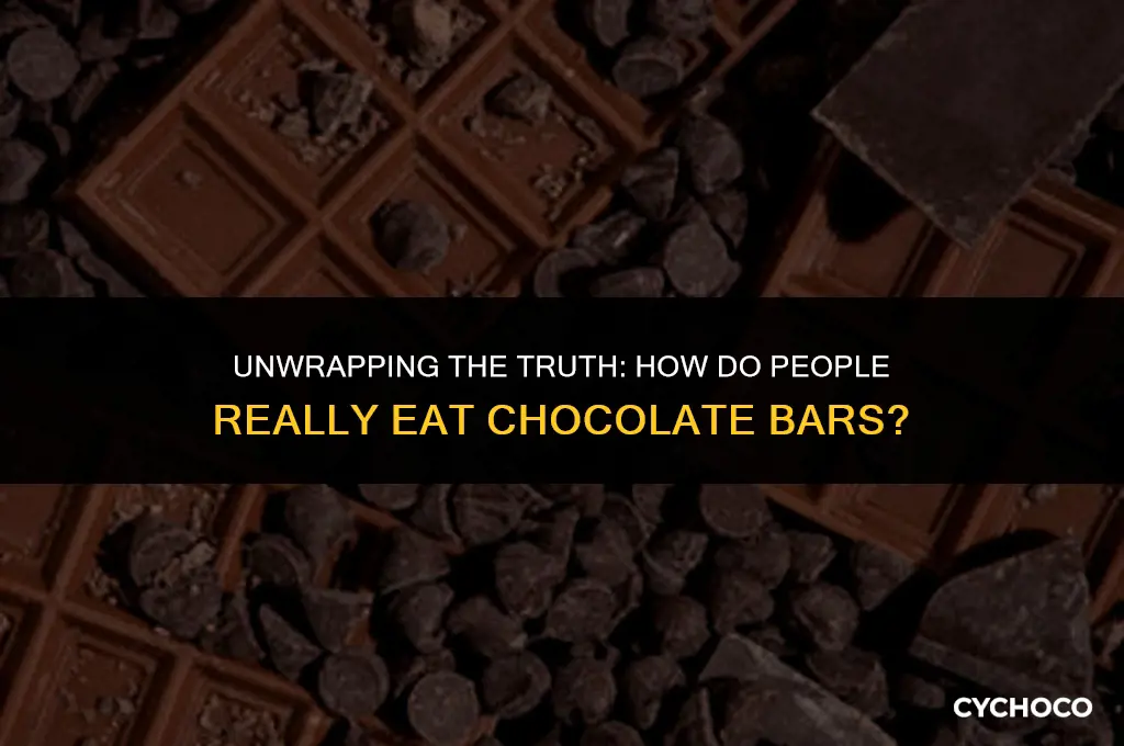 do people break chocolate bars into the squares before eating