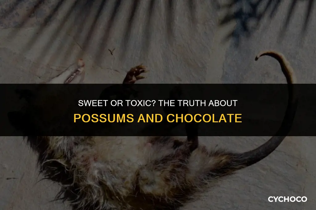do possums eat chocolate
