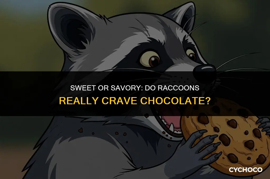do raccoons eat chocolate
