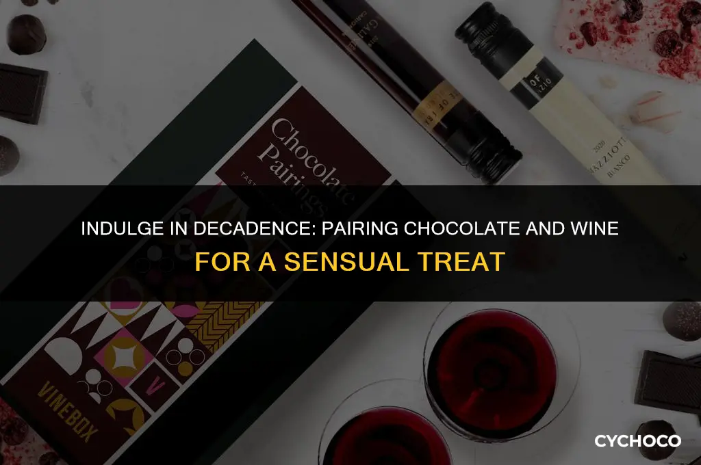 do u eat chocolate with wine