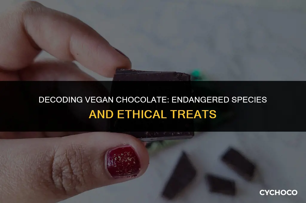do vegans eat chocolate endangered species chocolate