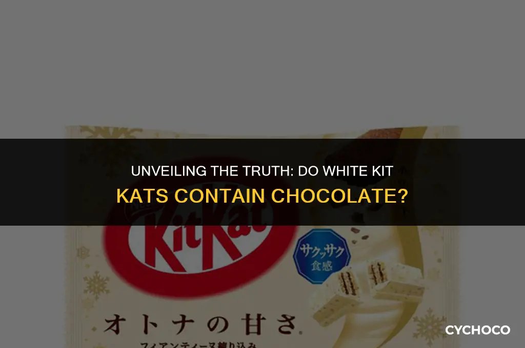 do white kit kats have chocolate