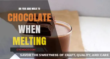 The Art of Melting Chocolate: Milk's Role Unveiled