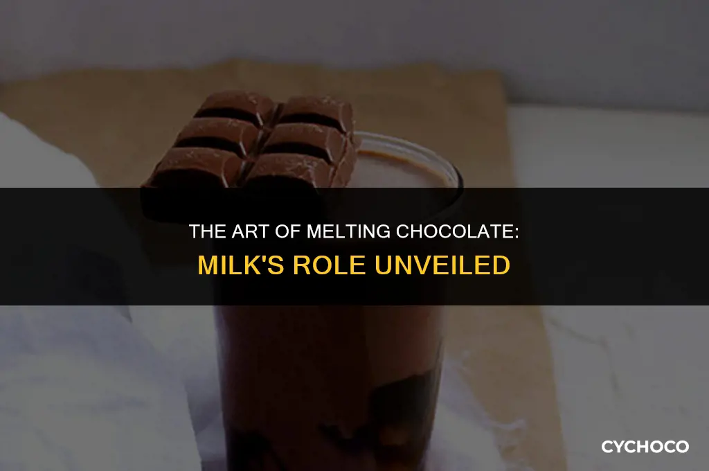 do you add milk to chocolate when melting