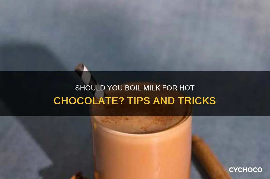 do you boil milk for hot chocolate