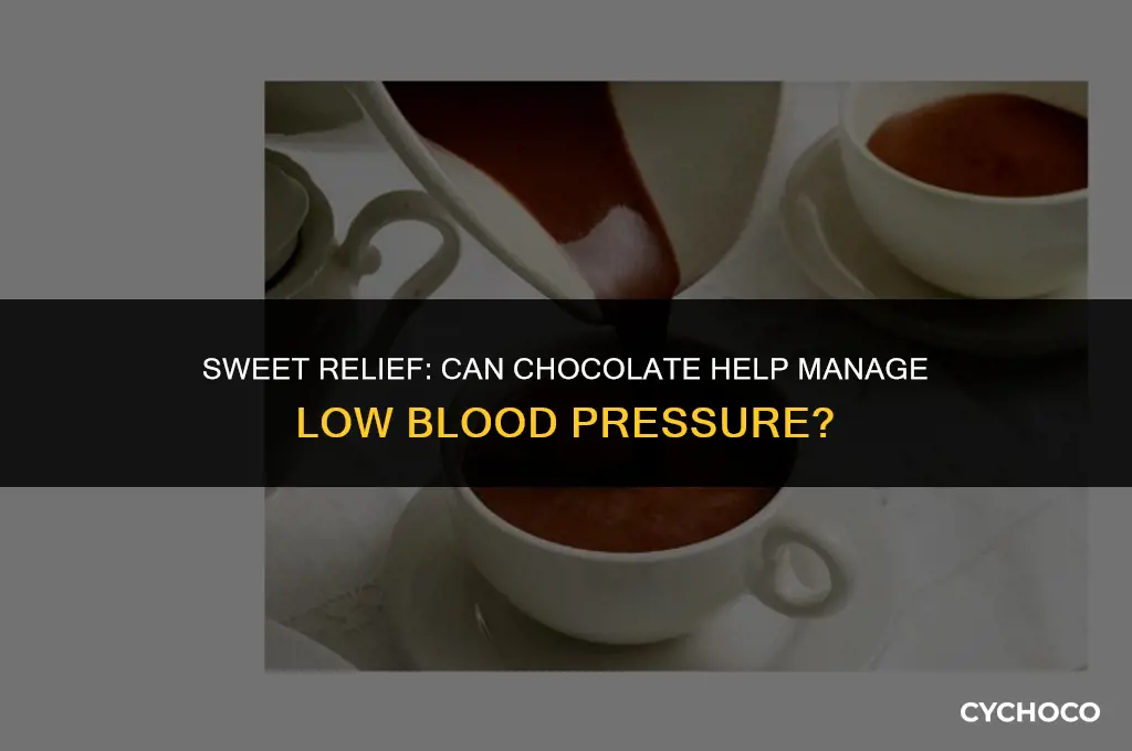do you eat chocolate for low blood pressur