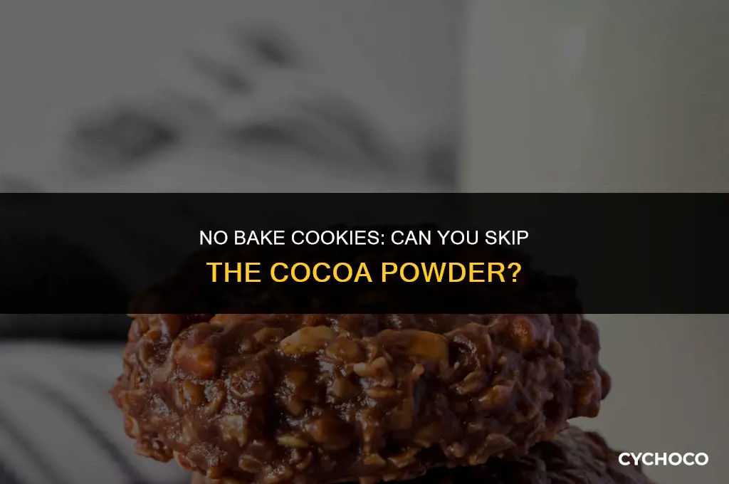 do you need cocoa powder to make no bake cookies