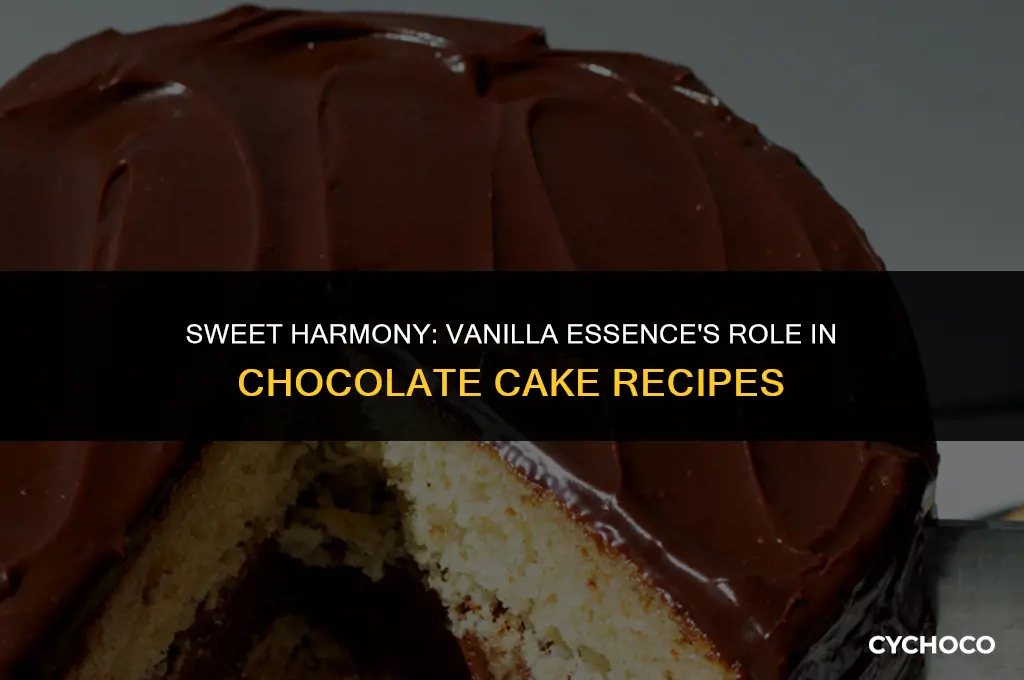 do you put vanilla essence in chocolate cake