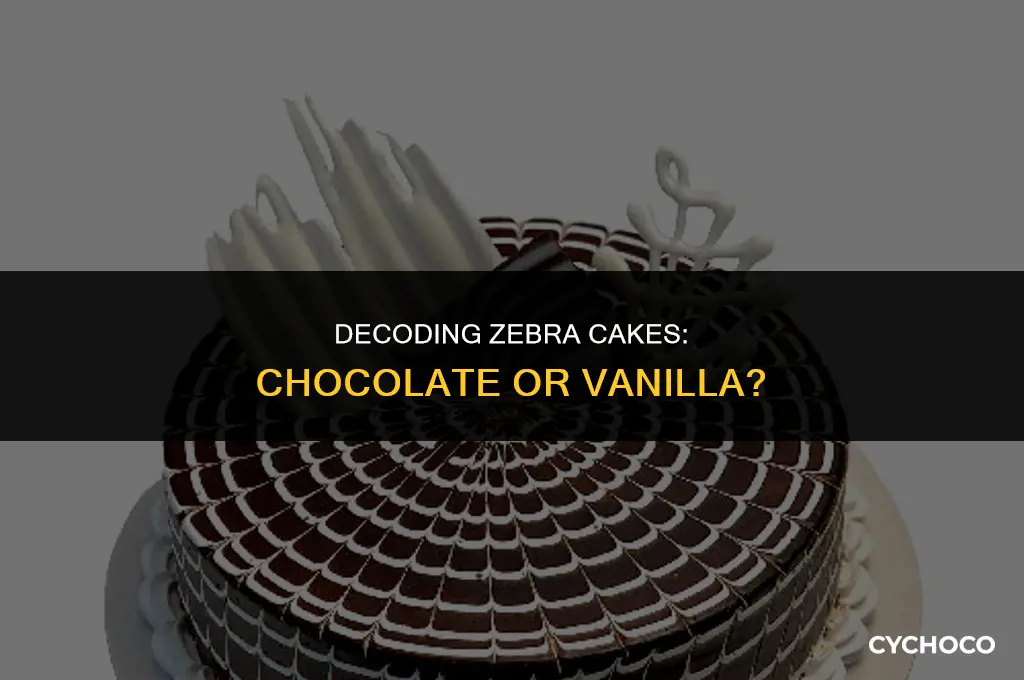 do zebra cakes have chocolate