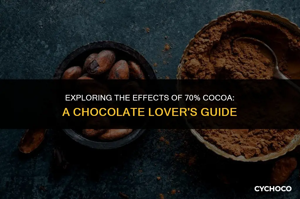 does 70 cocoa make you high