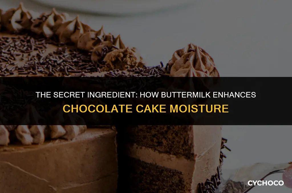 does buttermilk make chocolate cake moist