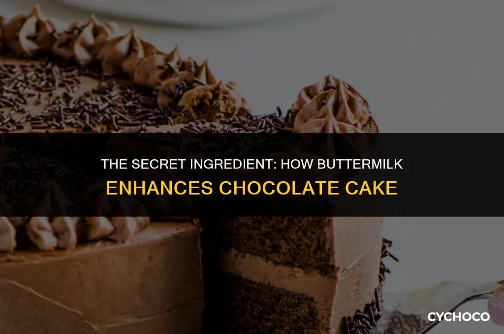 does buttermilk make chocolate cake